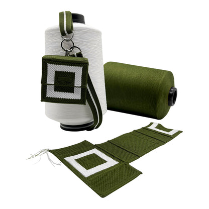 Monaco Mini Bag: Olive Green+White*