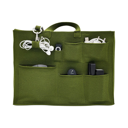 Frankfurt Laptop Bag: Olive Green+White